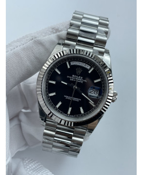 (준비완료/특급배송)NO.13420/VS공장 롤렉스 DayDate 40mm Flt SS/SS Blk/Stk VSF VS3255