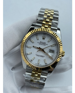 (준비완료/특급배송)NO.3592/롤렉스 데이저스트 126333 41미리 옐로우 골드 콤비 화이트 QP공장
