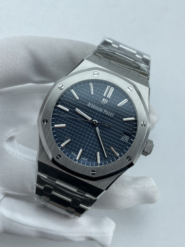 (준비완료/특급배송)NO.3639/VS공장 오데마피게 Royal Oak 41mm 15500 SS VSF 1:1 Best Edition Blue Textured Dial on SS Bracelet DD4302 Super Clone